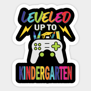 leveled up to kindergarten Sticker